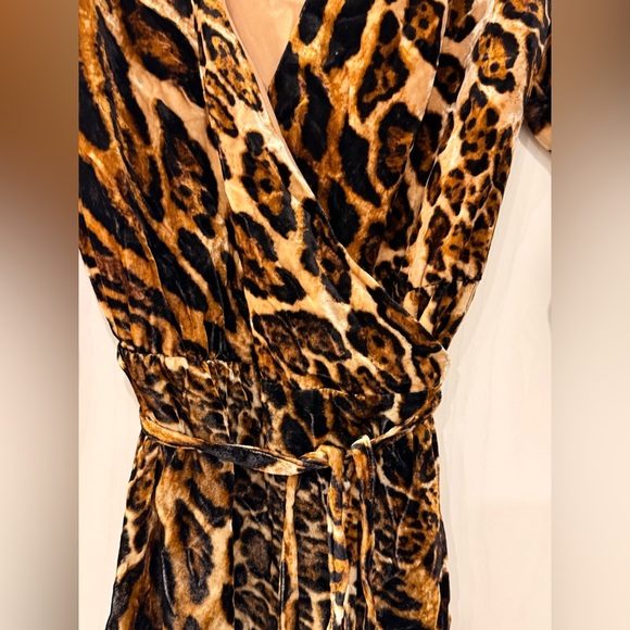 Wayf Tan Wrap Dress - Picture 2 of 3